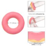 Naughty Bits Dickin Donuts Silicone Donut Cock Ring - Pink - Image 2