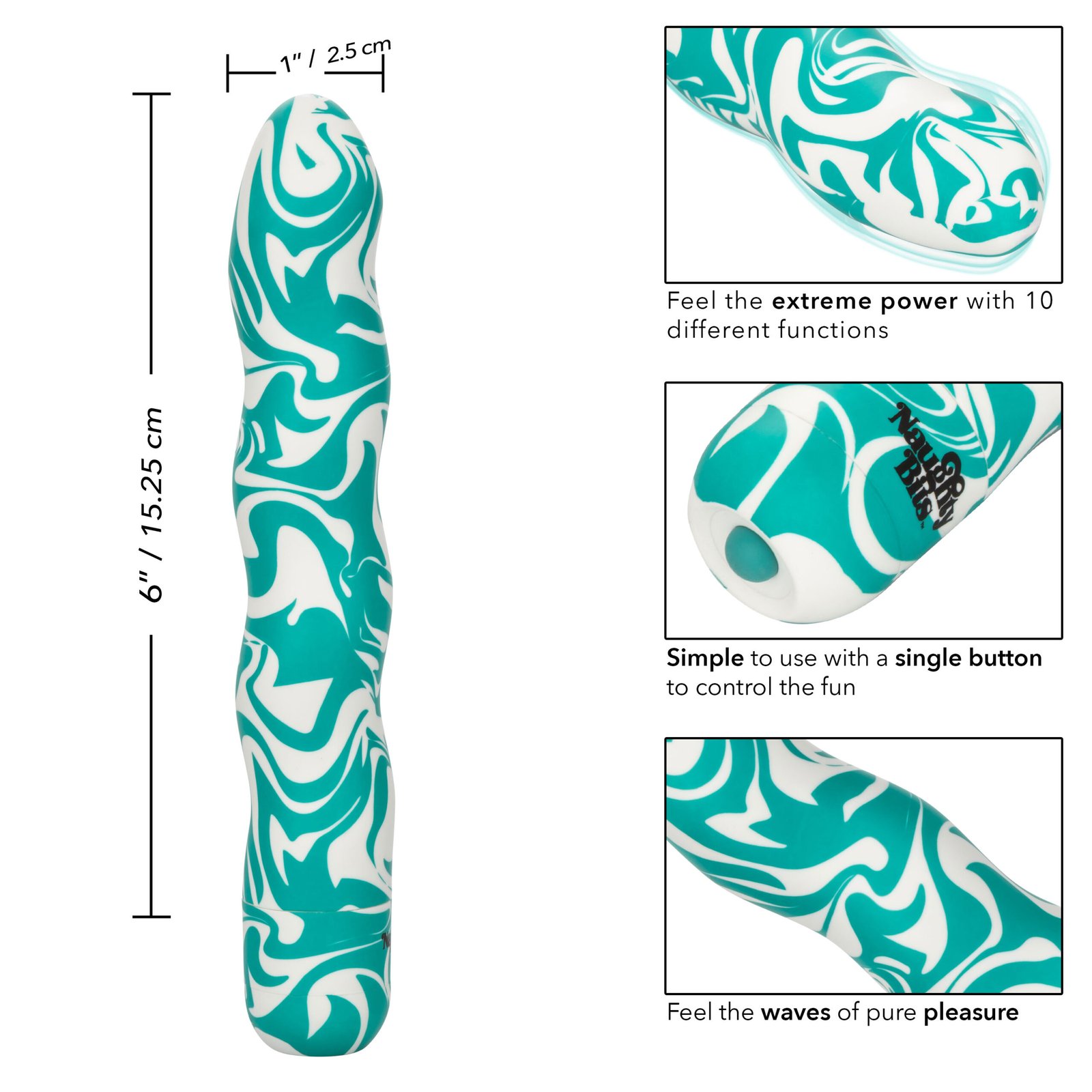 naughty-bits-squiggle-dick-personal-vibrator Naughty Bits Squiggle Dick Personal Vibrator - Image 1