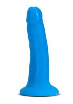 Neo Elite - 6 Inch Dual Density Cock - Neon Blue - Image 2