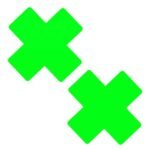 Neon Greeny Temperature Reactive X Factor Nipple Cover Pasties - Image 3