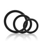 Tri-Rings Cock Ring Set – Black - Image 2