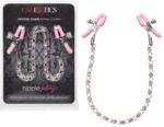 Nipple Play Crystal Chain Nipple Clamps - Pink - Image 5