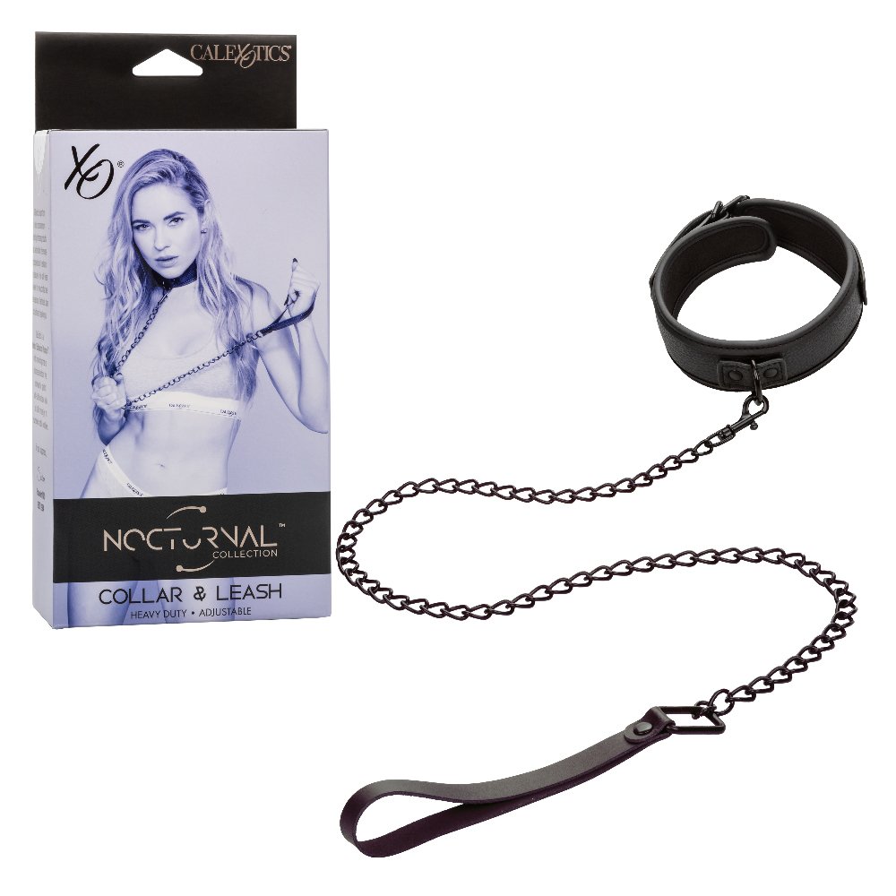 nocturnal-collection-collar-and-leash-black Nocturnal Collection Collar and Leash - Black - Image 1