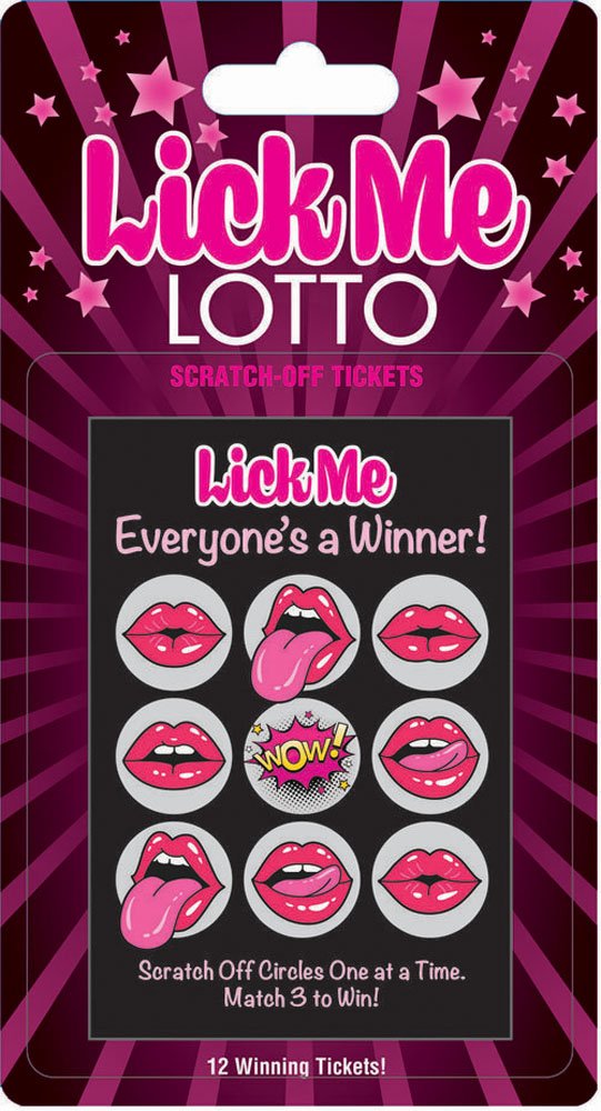 Lick Me Lotto 12 Winning Tickets!