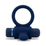 Nu Sensuelle Silicone Bullet Ring - Navy Blue - Image 2