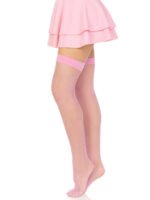 Leg Avenue Joy Fishnet Thigh High Stockings – Pink - Image 3