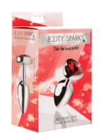 Red Heart Gem Anal Plug – Small, Aluminum, Red