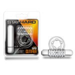 Blush Stay Hard Vibrating Super Clitifier Cock Ring – Clear - Image 3