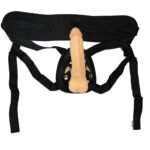 All American Whoppers 6.5-Inch- Dong With Universal Harness- Flesh