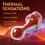 Oh My Gem Lustre Red Borosilicate Glass Anal Plug - Image 3