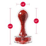 Oh My Gem Lustre Red Borosilicate Glass Anal Plug - Image 4