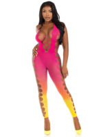 Ombre Footless Bodystocking - One Size - Sunset - Image 6