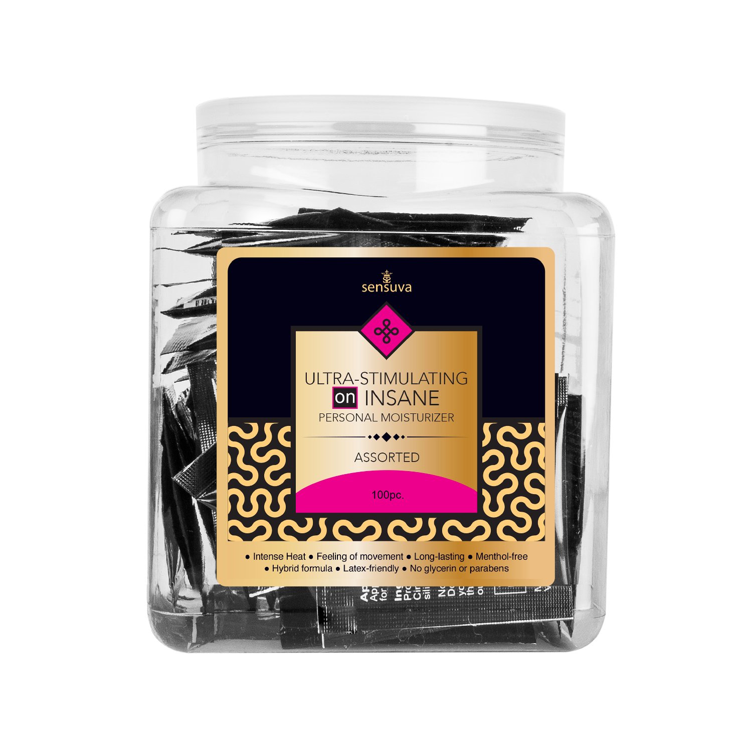 on-insane-ultra-stimulating-personal-moisturizer-assorted-100-piece-tub On Insane Ultra-Stimulating Personal Moisturizer Assorted 100 Piece Tub - Image 1