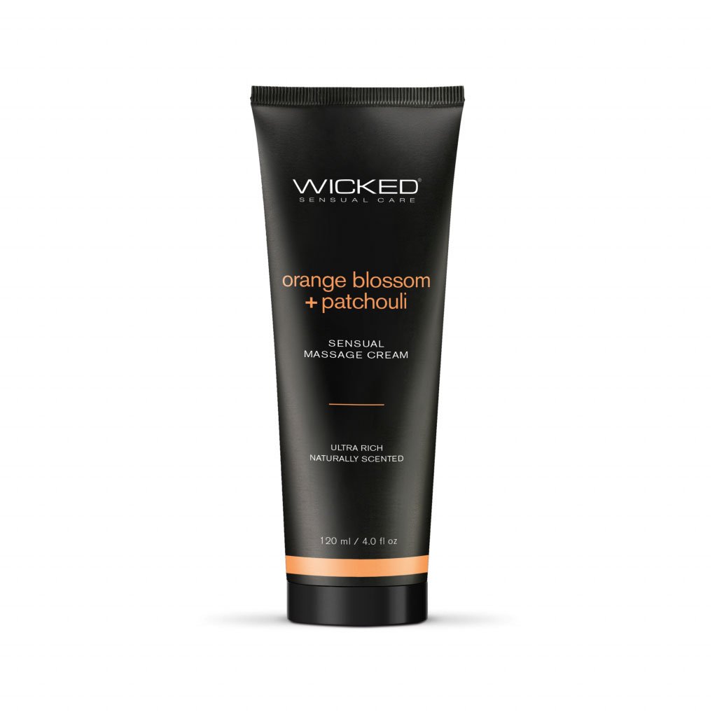 orange-blossom-and-patchouli-scented-sensual-massage-cream-4-oz Orange Blossom and Patchouli - Scented Sensual Massage Cream - 4 Oz - Image 1