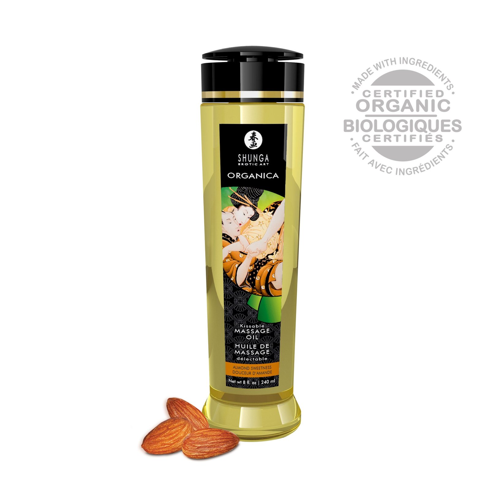organica-massage-oils-almond-sweetness-8-fl-oz Organica Massage Oils - Almond Sweetness - 8 Fl. Oz. - Image 1