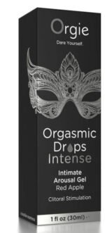Orgasmic Drops 1oz Intimate Arousal Gel Red Apple