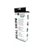 Real Skin 12 Dual Layer Dildo - Dark Brown