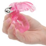 Triple Clit Flicker Rechargeable Vibrating Couples Stimulator – Red - Image 3