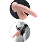 9 Inch Triple Density Cock With Swinging Balls - Light