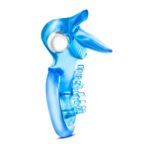Blush Novelties Stay Hard 10 Function Vibrating Tongue Ring – Blue - Image 3