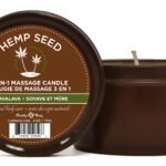 Hemp Seed 3-in-1 Massage Candle - Guavalava - 6 Oz.
