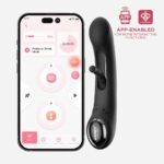 Tempo App-Controlled Tapping G-Spot Vibrator - Black - Image 3