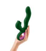 Pallina Triple-Action Rabbit Vibrator - Green - Image 4