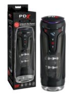 PDX Elite Moto-Bator Pro Rechargeable Stroker with Thrusting and Warming – Clear