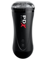 Pdx Elite Moto Stroker Rechargeable Vibrating Stroker – Black