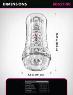 Pdx Elite Viewtube Plus See-Thru Ez-Grip Stroker - Clear - Image 3