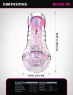Pdx Elite Viewtube XXL See-Thru Ez-Grip Led Stroker - Clear - Image 3