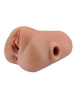 PDX Plus Double Pounder Vibrating Squeeze Stroker – Brown - Image 2