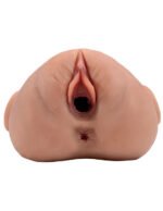 PDX Plus Double Pounder Vibrating Squeeze Stroker – Brown - Image 4