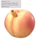 Peach Pipe Ceramic Smoking Pipe - Image 3