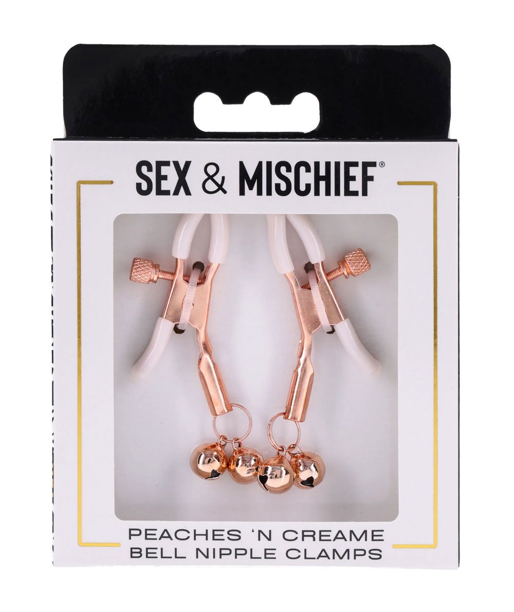 peaches-n-creame-bell-nipple-clamps Peaches 'N Creame Bell Nipple Clamps - Image 1