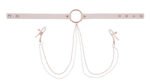 Peaches N Creame Collar With Nipple Clamps - Pink