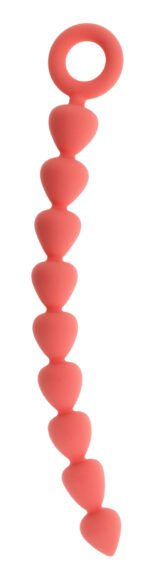 Peaches 'N Creame Silicone Anal Beads - Peach - Image 2