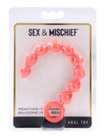 Peaches 'N Creame Silicone Anal Beads - Peach