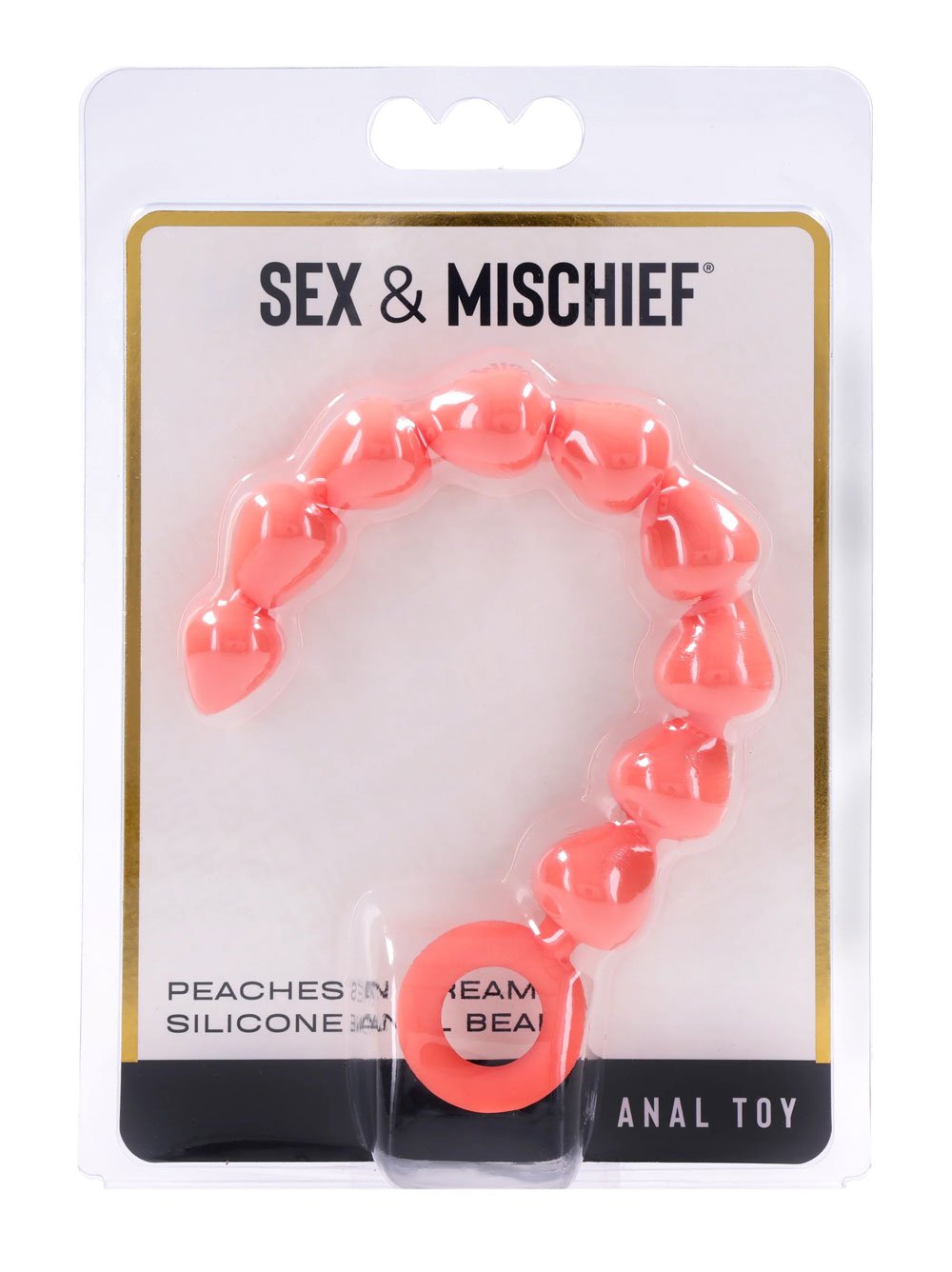 peaches-n-creame-silicone-anal-beads-peach Peaches 'N Creame Silicone Anal Beads - Peach - Image 1