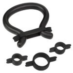 Peak Prolong Kit Silicone Cock Ring with 4 Interchangeable Bands – Black - Image 3