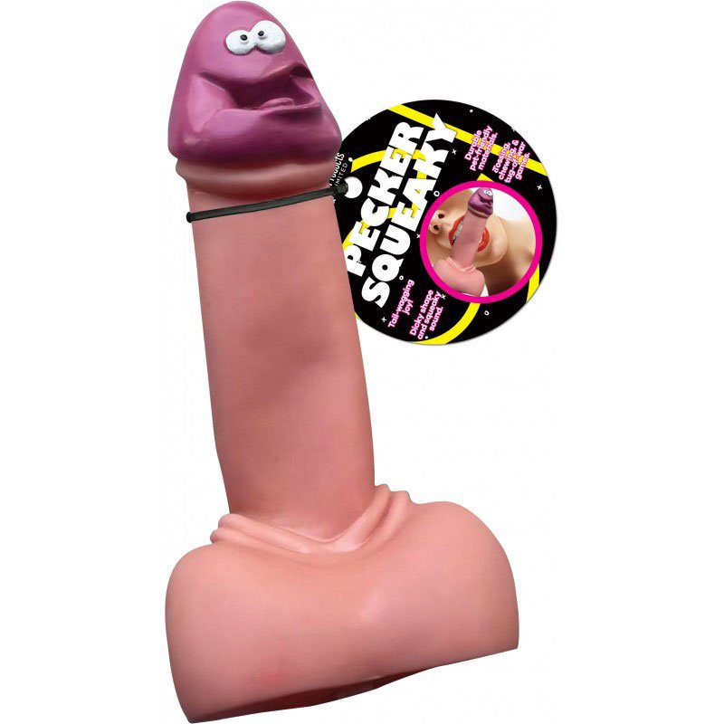 pecker-squeaky-toy-with-sound-box Pecker Squeaky Toy With Sound Box - Image 1