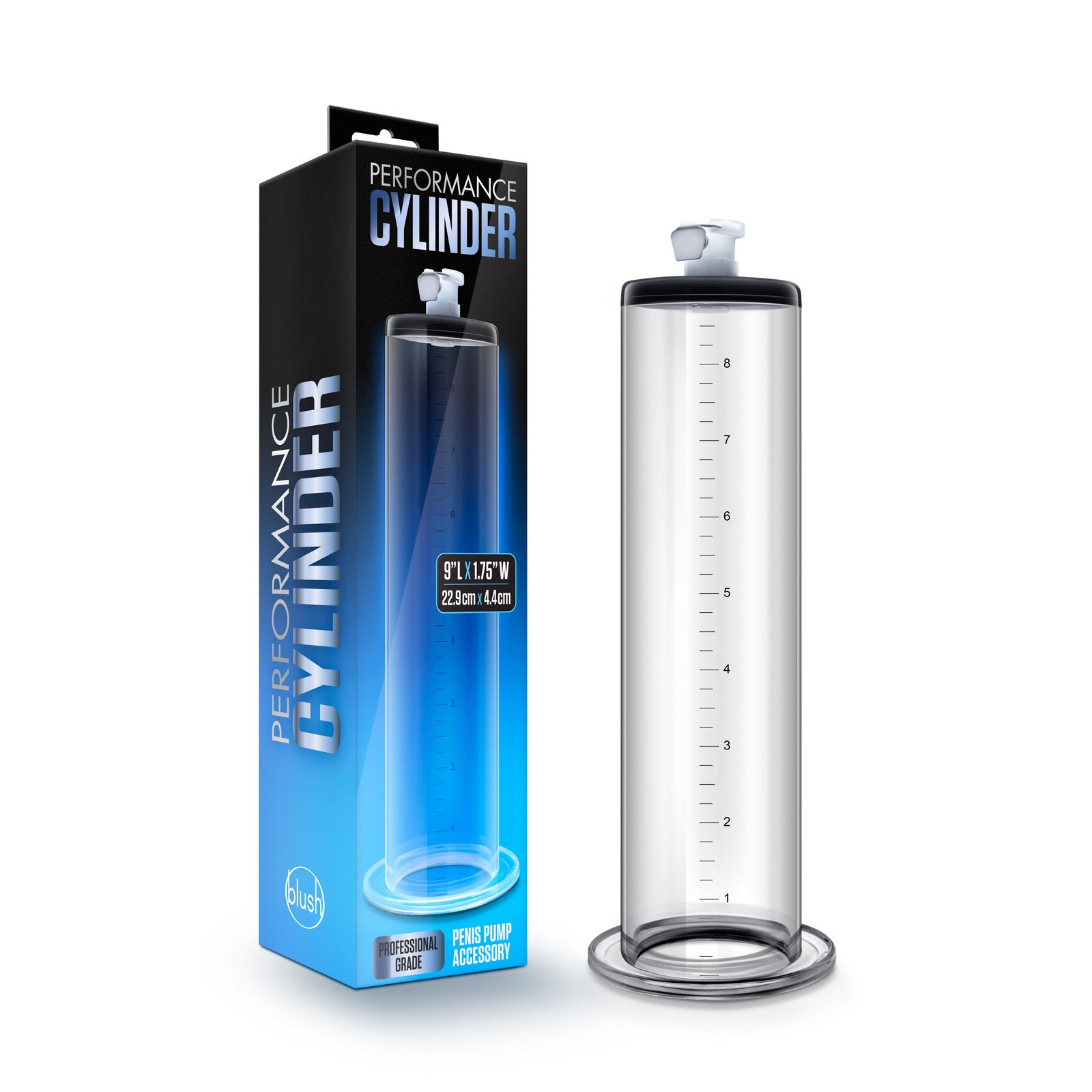 performance-9-inch-x-175-inch-penis-pump-cylinder-clear Performance - 9 Inch X 1.75 Inch Penis Pump Cylinder Clear - Image 1