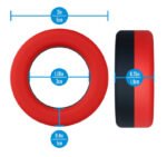 Performance Plus Takeoff Cock Ring – Red/Black, Platinum-Cured Silicone - Image 4