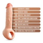Performance Plus Thrive 2.5 Inch Silicone Penis Extender – Beige - Image 2