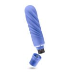 Luxe Nimbus Mini Vibrating Vibrator with Removable Sleeve – Periwinkle - Image 4