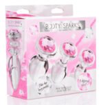Pink Gem Glass Anal Plug Set – 3 Sizes - Image 3