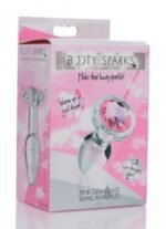 Pink Gem Glass Anal Plug - Small - Image 2