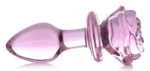 Pink Rose Glass Anal Plug – Medium, Borosilicate Glass - Image 5