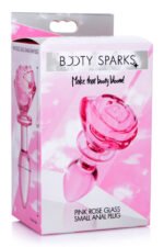 Pink Rose Glass Anal Plug - Small - Image 7