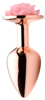 Pink Rose Gold Anal Plug - Small - Image 3